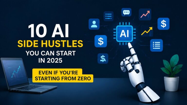 Best AI side hustles for beginners to make money online in 2025