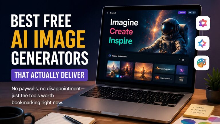 Best free AI image generators for creators bloggers and beginners